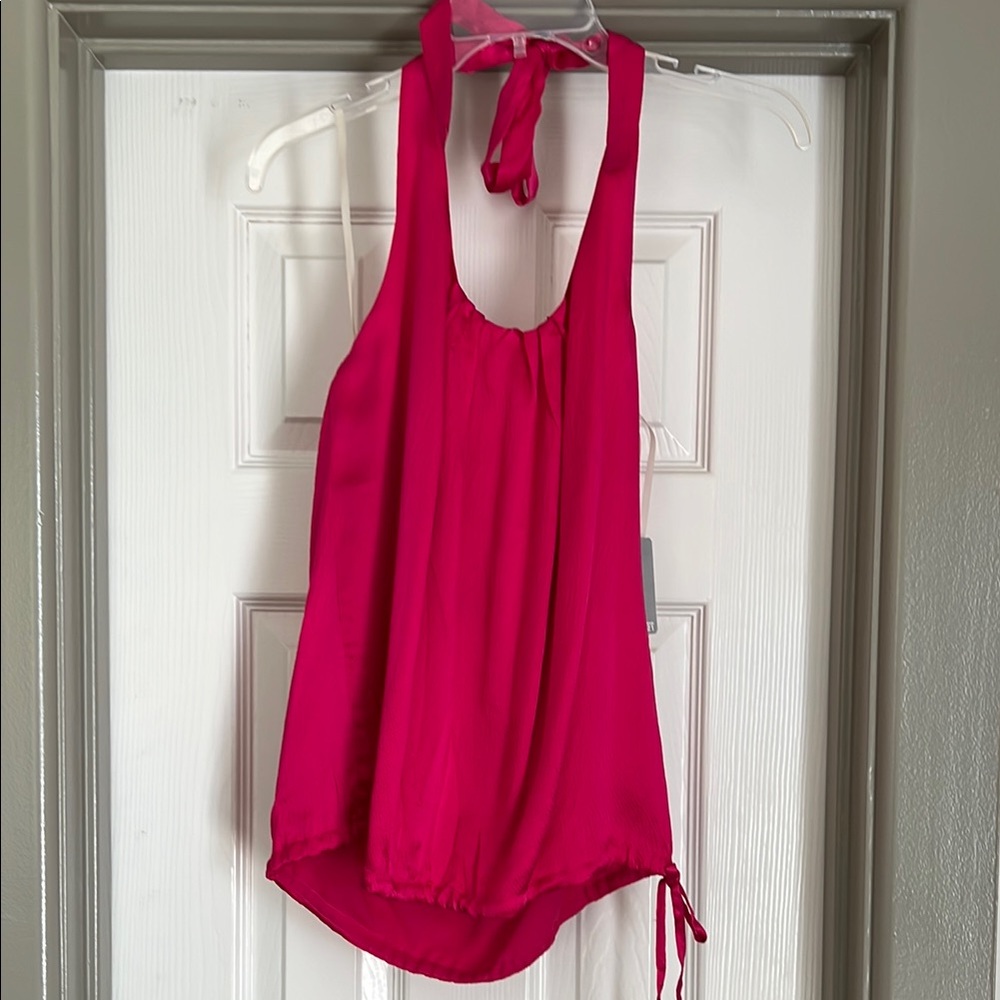 Women's Pink Halter Top